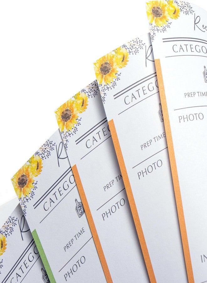 OUTSHINE 6 x9 Sunflower Hardcover Recipe Binder, Blank Recipe Binder to Write in Your Own Recipes, Recipe Binder, Recipe Book Blank, Recipe Notebook, Cookbook Binder, Recipe Journal for Recipe Holder - Image 4
