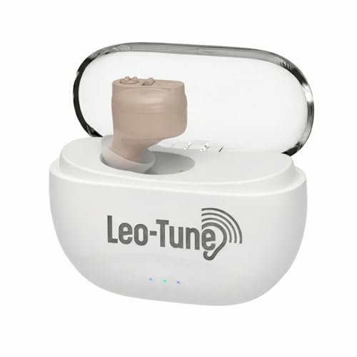 LEO-TUNE LEO TUNE Hearing Aid Machine | Hearing Aid for Ear Old Age | Invisible In-Ear Rechargeable Ear Machine | Clear Sound | Volume Control | Charging Case | Warranty - Image 1