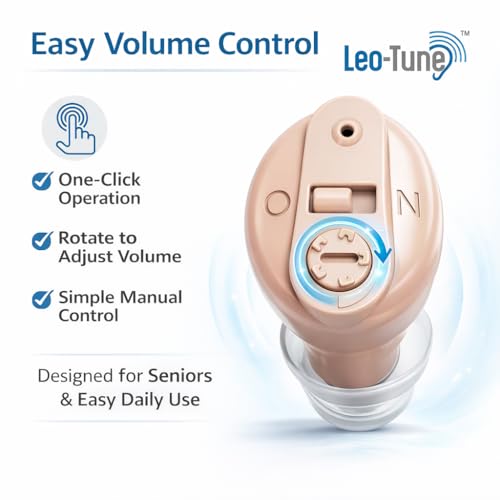 LEO-TUNE LEO TUNE Hearing Aid Machine | Hearing Aid for Ear Old Age | Invisible In-Ear Rechargeable Ear Machine | Clear Sound | Volume Control | Charging Case | Warranty - Image 5