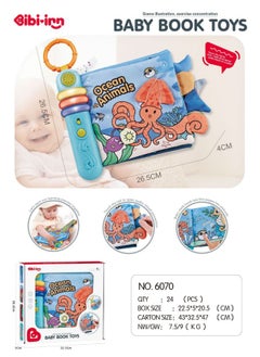Generic Sound And Light Baby Cloth Book Early Education Enlightenment Educational Toys Tear 0-6 Months To Appease Pop-up Book-Color:Music Cloth Book/ocean/sound Effects  - Image 1