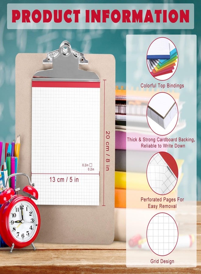 جيتك دفتر ملاحظات صغير من ورق الرسم البياني من جيتك، مقاس 5 × 8 بوصة، دفتر صغير ذو وجهين، دفتر ملاحظات للجيب، ألوان متنوعة، 50 ورقة، دفتر ملاحظات من ورق الرسم البياني للرسم والتدوين والتخطيط (شبكة (5 × 5)، 8 قطع) - Image 3