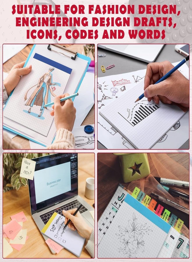 جيتك دفتر ملاحظات صغير من ورق الرسم البياني من جيتك، مقاس 5 × 8 بوصة، دفتر صغير ذو وجهين، دفتر ملاحظات للجيب، ألوان متنوعة، 50 ورقة، دفتر ملاحظات من ورق الرسم البياني للرسم والتدوين والتخطيط (شبكة (5 × 5)، 8 قطع) - Image 4