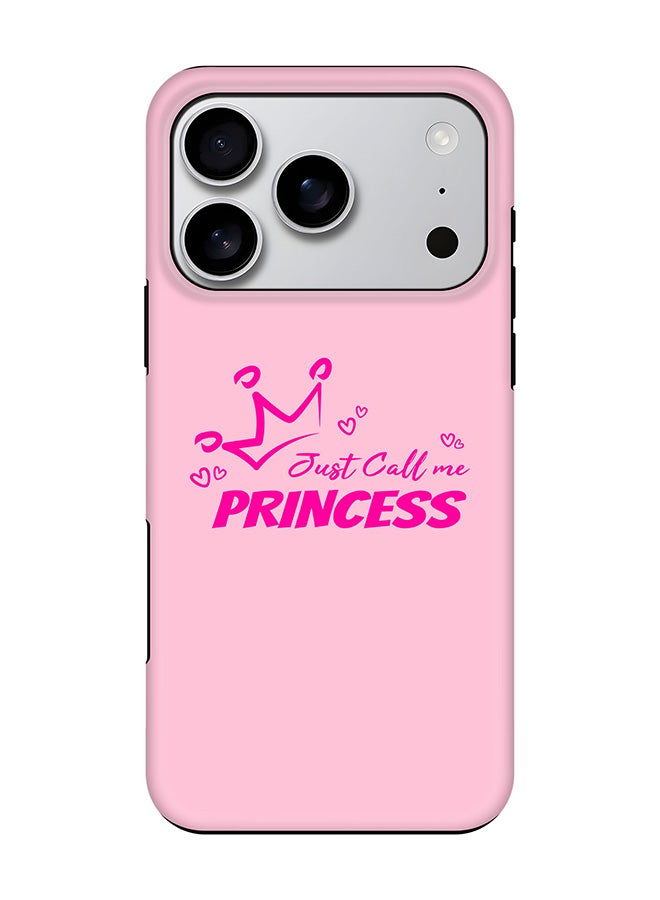 Tough Pro Magnetic Case for iPhone 17 Pro, Dual Layer hybrid PC + TPU Mobile Cover Matte - Just call me princess