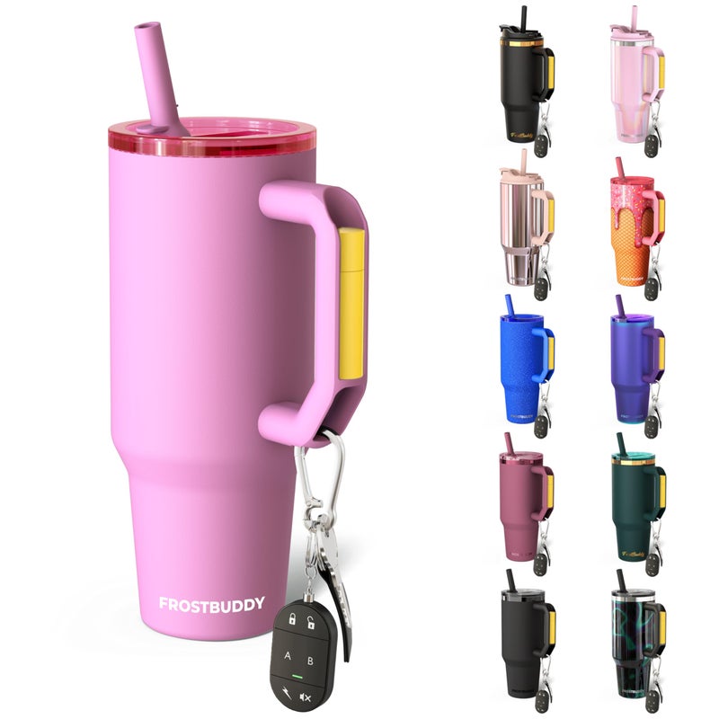 Frost Buddy Thicc Buddy 40 oz Stainless Steel Vacuum Insulated Tumbler with Lid and Straw for Water Travel Mug Cupholder Friendly Gifts for Women Men Him Her - Image 2