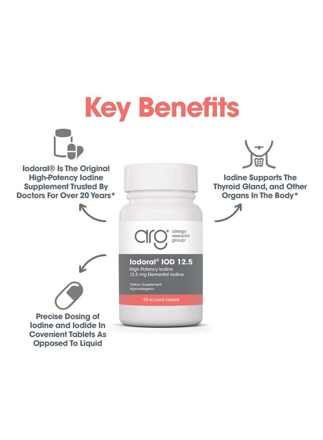 Optimox Iodoral 12.5mg Supplement - Iodine for Thyroid Support, Potassium Iodide Tablets, Lugol Solution, Daily Vitamins & Minerals - 90 Count - Image 4