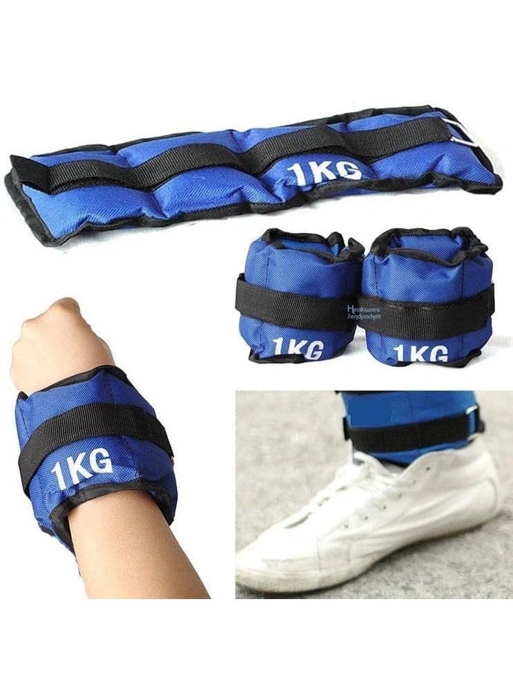 Pair of Hand and Foot Weights Sandbags for Legs and Gym (Multicolor) - Image 4