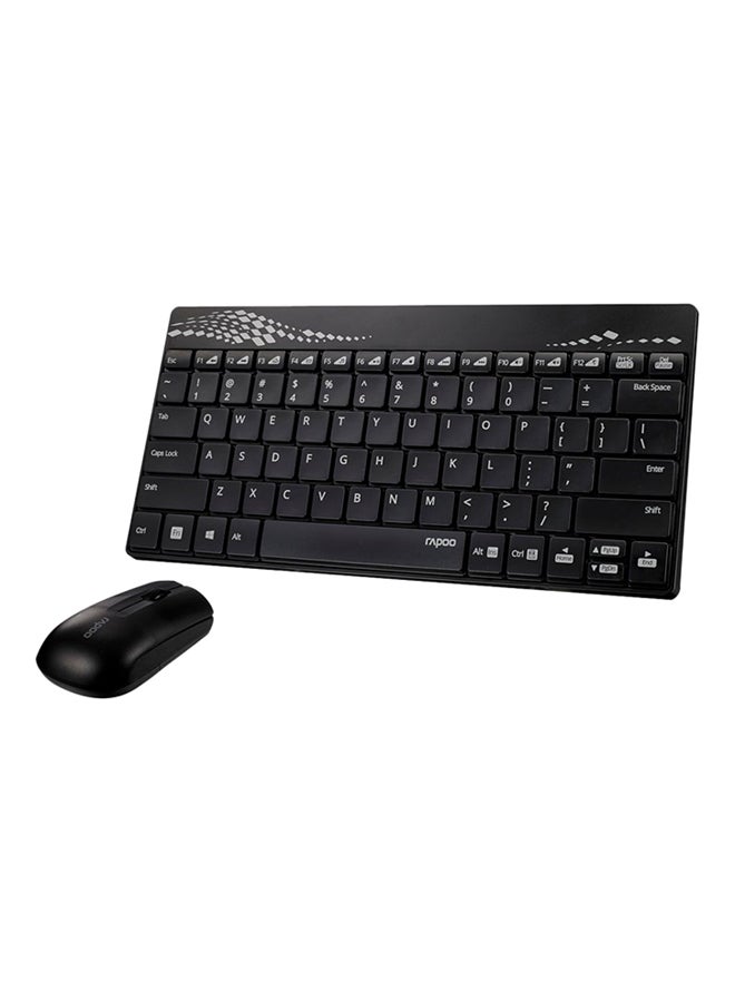 Wireless Mouse And Keyboard Set Black