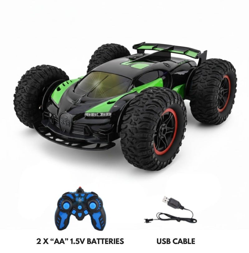 سيارة تحكم عن بعد عالية السرعة بمقياس 1:16 مع جهاز تحكم عن بعد بتردد 2.4 جيجاهرتز - بطارية قابلة للشحن 3.7 فولت - لعبة سيارة متينة للطرق الوعرة للأطفال مع شاحن USB - تتضمن جهاز تحكم عن بعد وملحقات - Image 1