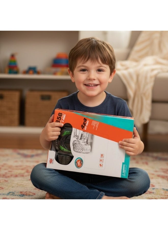 سيارة تحكم عن بعد عالية السرعة بمقياس 1:16 مع جهاز تحكم عن بعد بتردد 2.4 جيجاهرتز - بطارية قابلة للشحن 3.7 فولت - لعبة سيارة متينة للطرق الوعرة للأطفال مع شاحن USB - تتضمن جهاز تحكم عن بعد وملحقات - Image 5