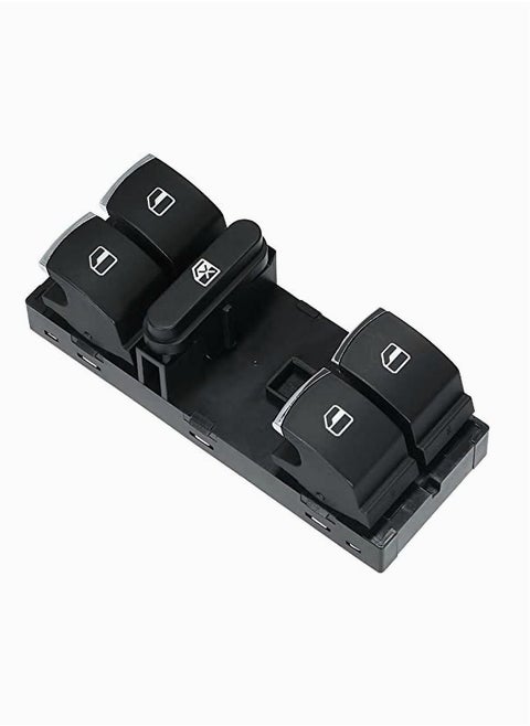 Car Master Power Window Switch 5ND 959 857 for VW, for CC for Tiguan Passat B6, for Golf Jetta MK5 MK6, Driver Left Side Console Control Window Lifter (Black)