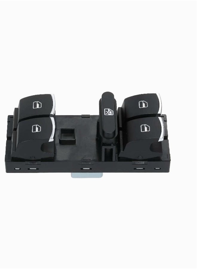 Car Master Power Window Switch 5ND 959 857 for VW, for CC for Tiguan Passat B6, for Golf Jetta MK5 MK6, Driver Left Side Console Control Window Lifter (Black)