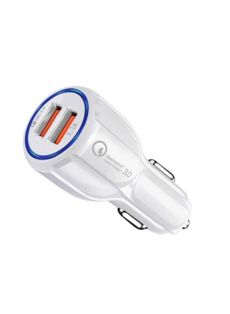 Flash Charge High Current 12-32V Universal Car Charger White  - Image 1