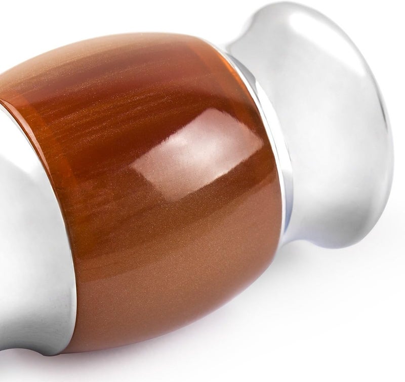 QSHAVE 100 Best Original Pure Badger Hair Shaving Brush Handmade Faux Agate Handle Perfect for Wet Shave Safety Razor Double Edge Razor - Image 5