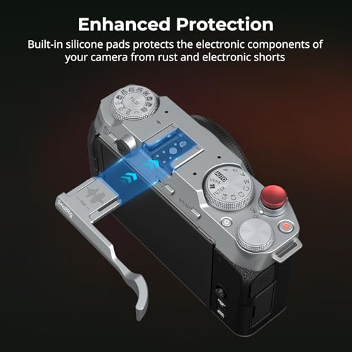 SmallRig Thumb Grip with Hot Shoe Cover for FUJIFILM X-M5 (Silver) - 4877 - Image 5