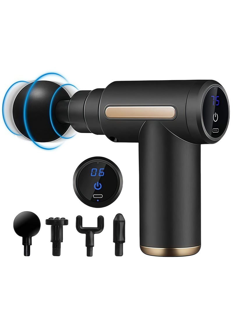 Generic Mini Massage Gun Percussion Deep Tissues Muscle Massager Gun With 6 Speeds Massage Device Super Quiet Portable Electric Handheld Body Massager For Back Neck Pain Relief - Image 1