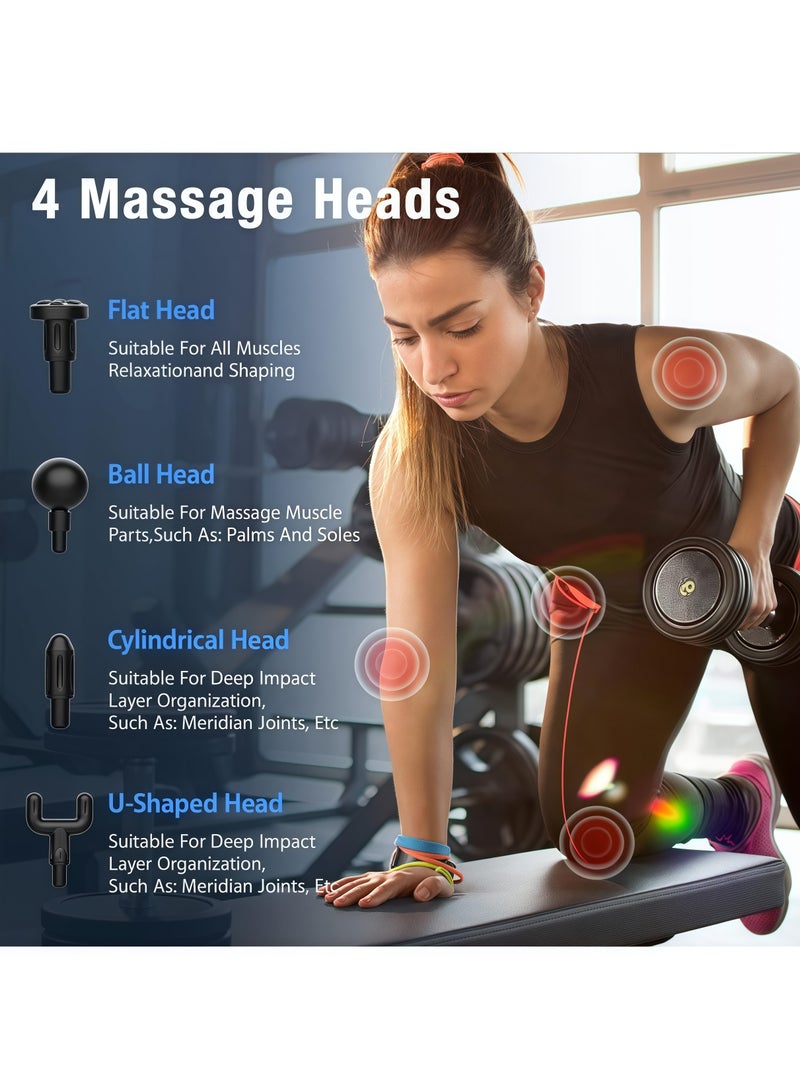 Generic Mini Massage Gun Percussion Deep Tissues Muscle Massager Gun With 6 Speeds Massage Device Super Quiet Portable Electric Handheld Body Massager For Back Neck Pain Relief - Image 4