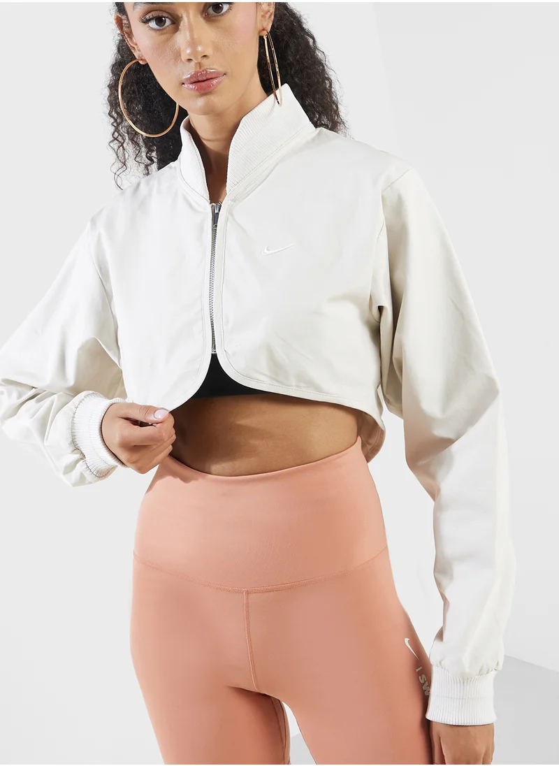 Nike Nsw Classic Cotton Crop Jacket