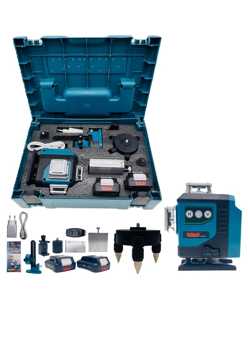 BONAI 16-Line 4D Green Beam Laser Level: High-Precision, Self-Leveling Tool for Indoor & Outdoor Projects  - Image 2