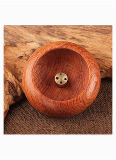 Y&D Incense Burner Bowl Wood Round Stick Holder Bowl, Natural Box, Indoor Aromatherapy Desktop Decoration Agarwood Burning Box  - Image 5