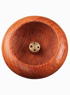 Y&D Incense Burner Bowl Wood Round Stick Holder Bowl, Natural Box, Indoor Aromatherapy Desktop Decoration Agarwood Burning Box  - Image 1