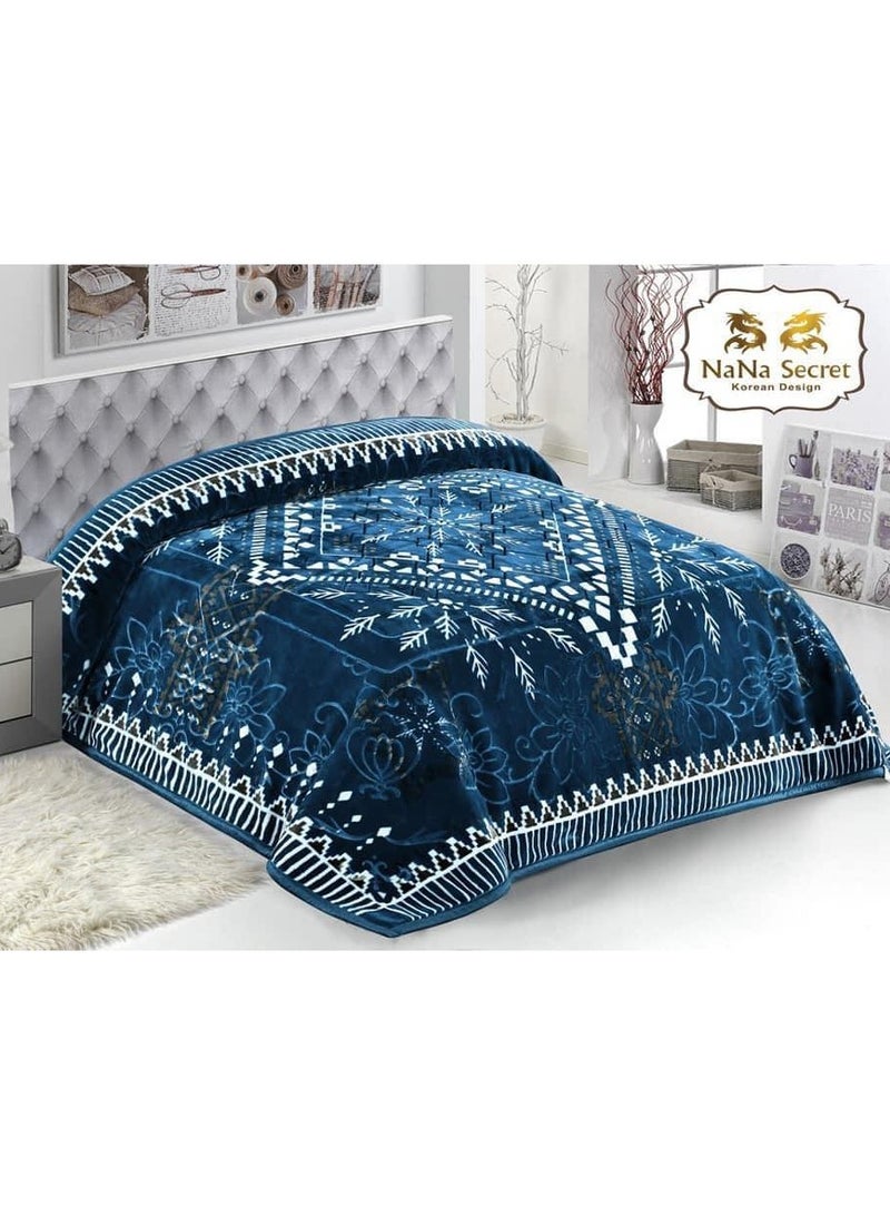 NaNA Secret Blanket 8 kg, two layers, laser engraving, Korean design