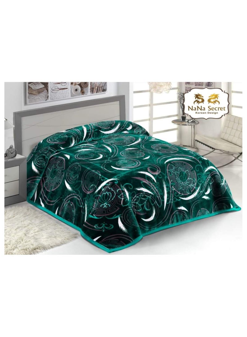 NaNA Secret Blanket 8 kg, two layers, laser engraving, Korean design 