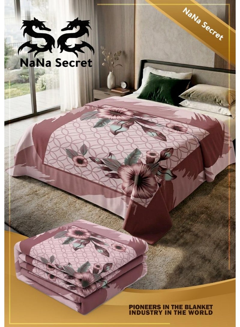 بطانية 8 كيلوحيرام طبقتين حفر ليزر تصميم كوري