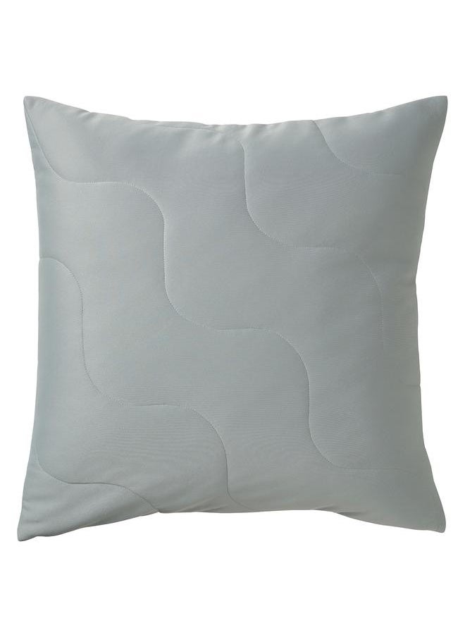 Beauenty - Cushion cover, light grey-turquoise, 50x50 cm - Image 1