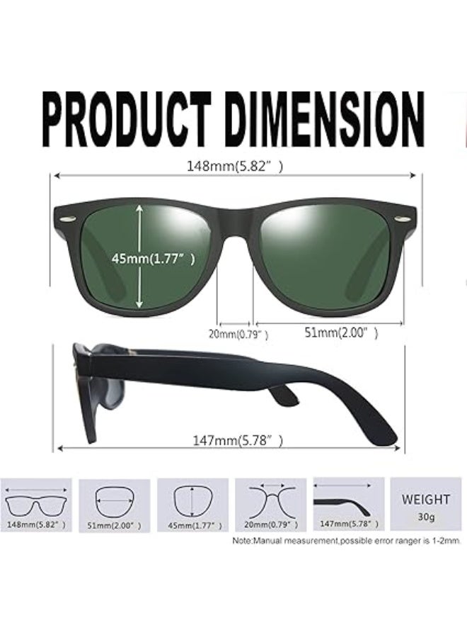 KANASTAL Polarized Sunglasses Men, Fashion Square Sun Glasses Women, Classic Shades for Womens, Driving Fishing Outdoor 100% UV400 Protection - Image 4