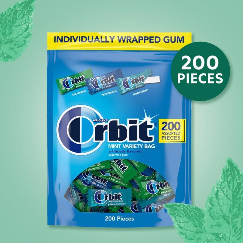 Orbit Assorted Mint Sugar Free Chewing Gum Pack - Image 4