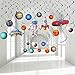 Blulu 30 Pcs Solar System Hanging Swirls Decorations Outer Space Party Supplies Ceiling Hanging Planet Swirls UFO Rocket Astronaut for Birthday Baby Shower Space Themed Party Decorations - Image 3