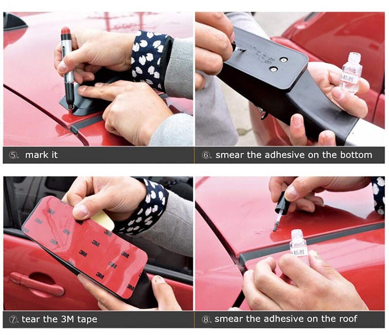 Vocado Exclusive Drill Free Roof Rails For Hyundai I20 (Black) - Image 3