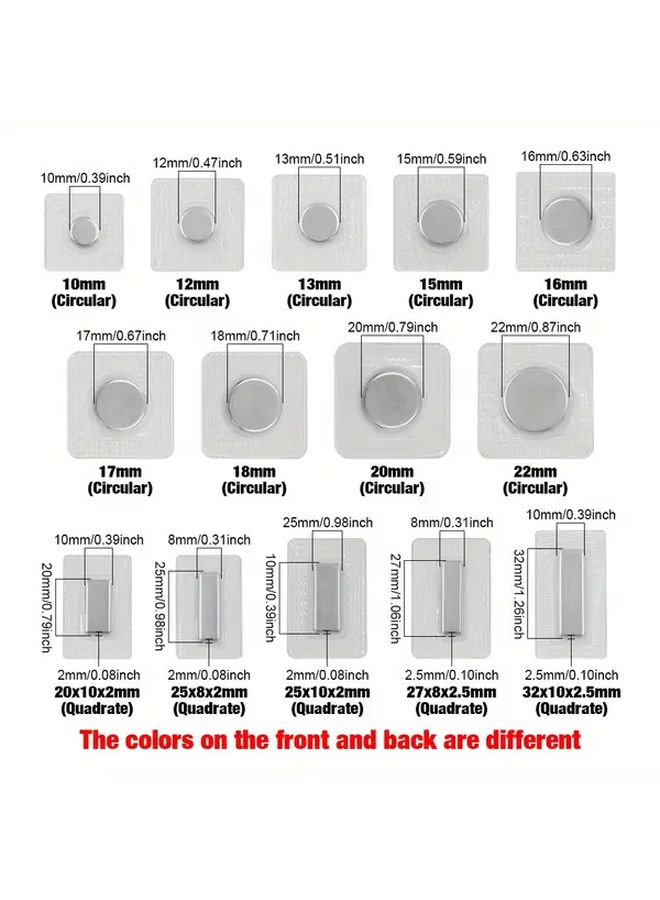 5 Pack Invisible Magnetic Snaps 32x10x2 5mm Quadrate Waterproof PVC Fasteners For Clothing Bags - Image 2