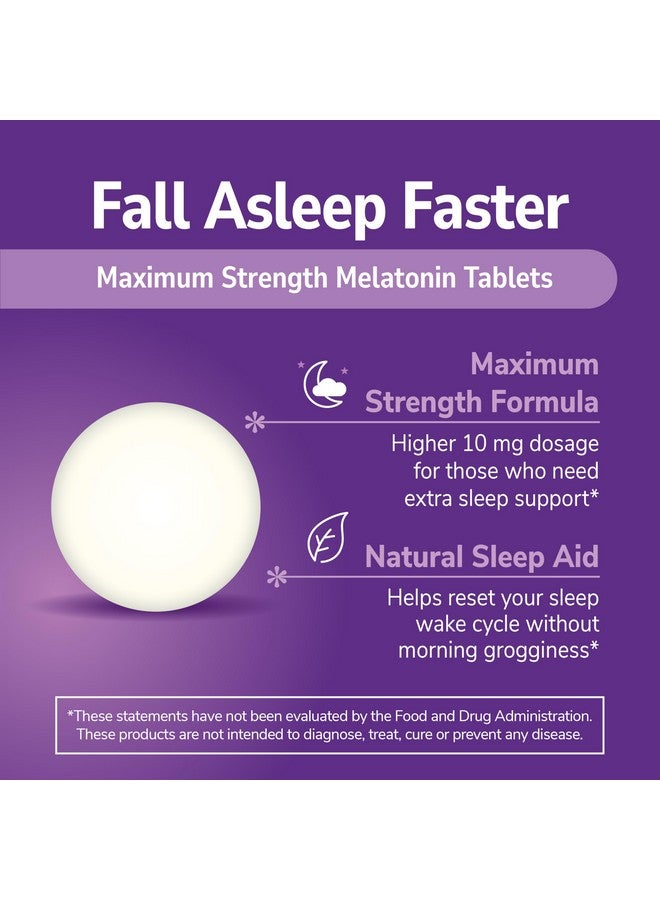 21st Century, Melatonin Quick Dissolve Tablets 10 mg, White, Cherry, 120 Count - Image 2