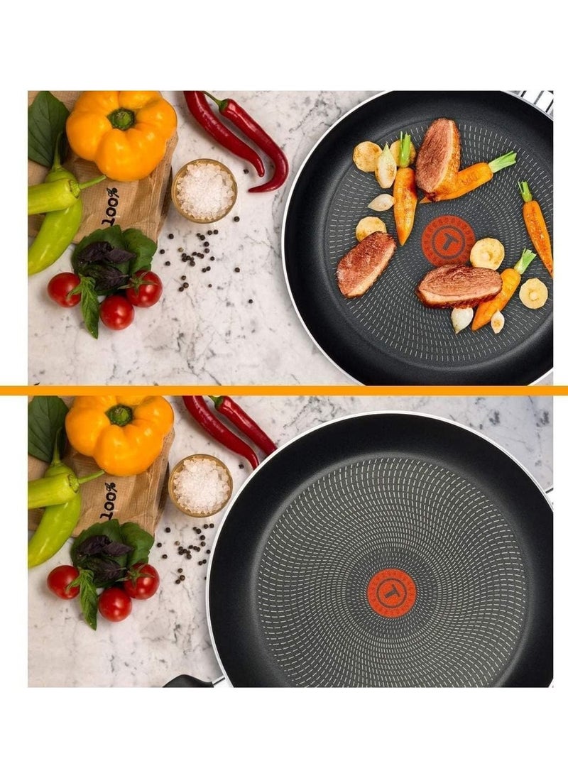 Tefal - Tefal Issencia Wok Pan 28 cm Wok Pan Non Stick Frying Pan With Integrated Thermo Spot Temperature Control Ergonomic Thermoplastic Handle Extra Deep Shape - Image 1