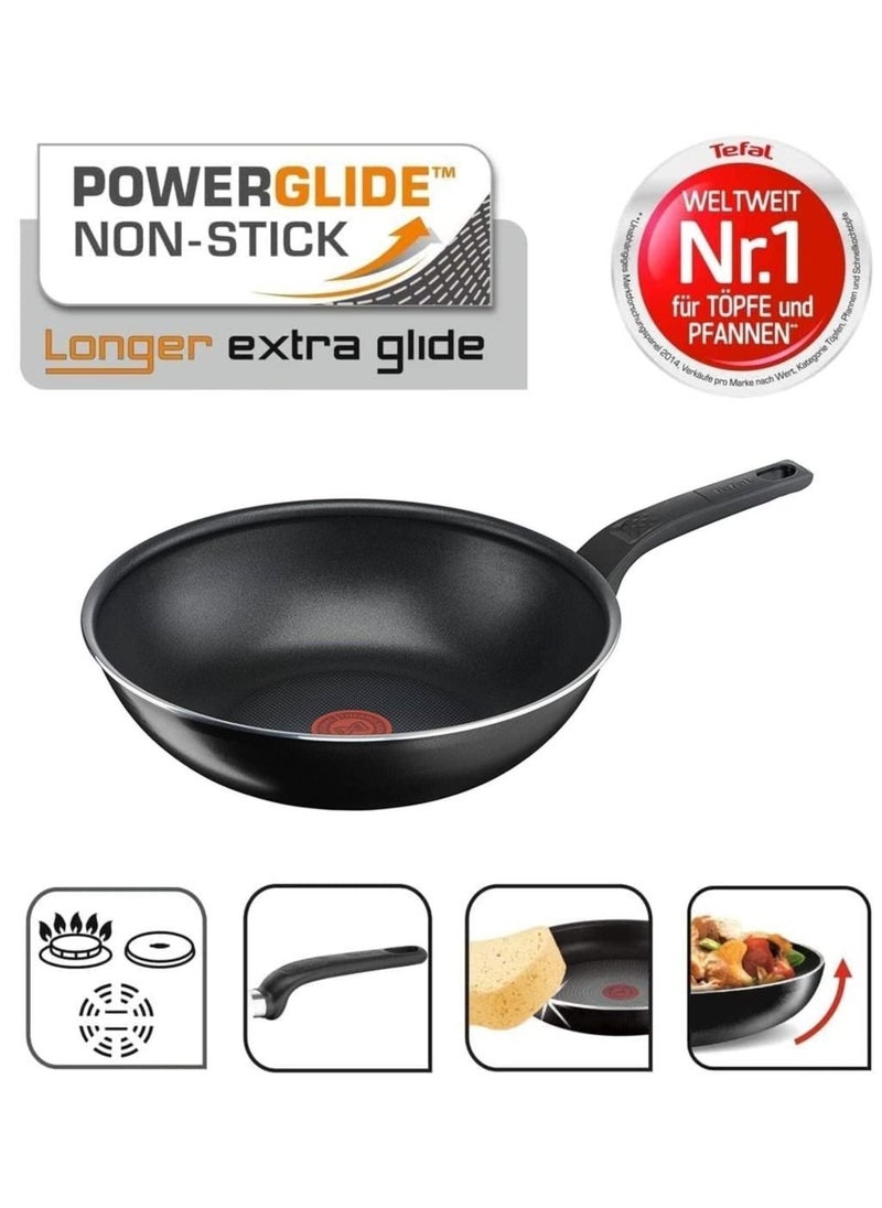 Tefal - Tefal Issencia Wok Pan 28 cm Wok Pan Non Stick Frying Pan With Integrated Thermo Spot Temperature Control Ergonomic Thermoplastic Handle Extra Deep Shape - Image 1