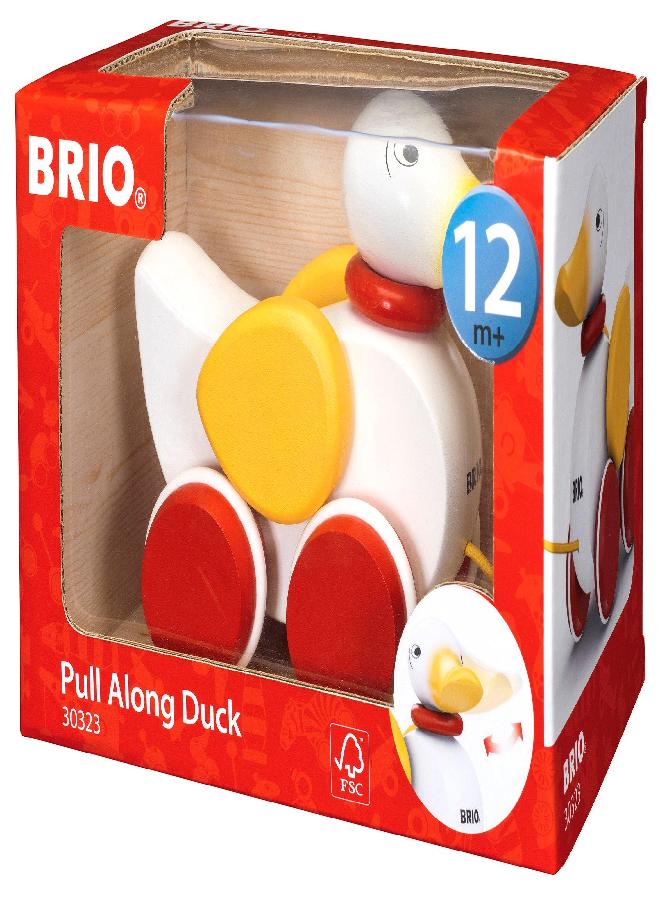 Brio Infant & Toddler 30323 - Pull Along Duck Wood Baby Toy with Flapping Wings for Kids Ages 1 and up - Image 2