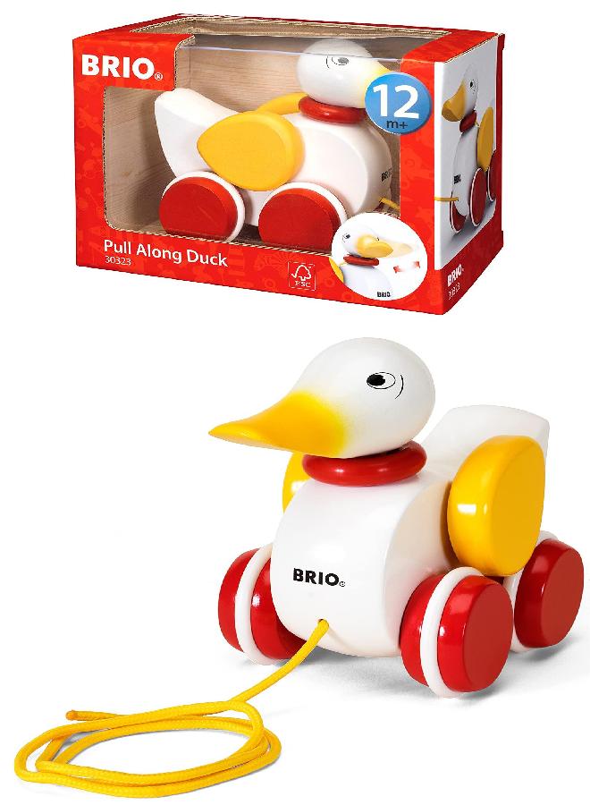 Brio Infant & Toddler 30323 - Pull Along Duck Wood Baby Toy with Flapping Wings for Kids Ages 1 and up - Image 4