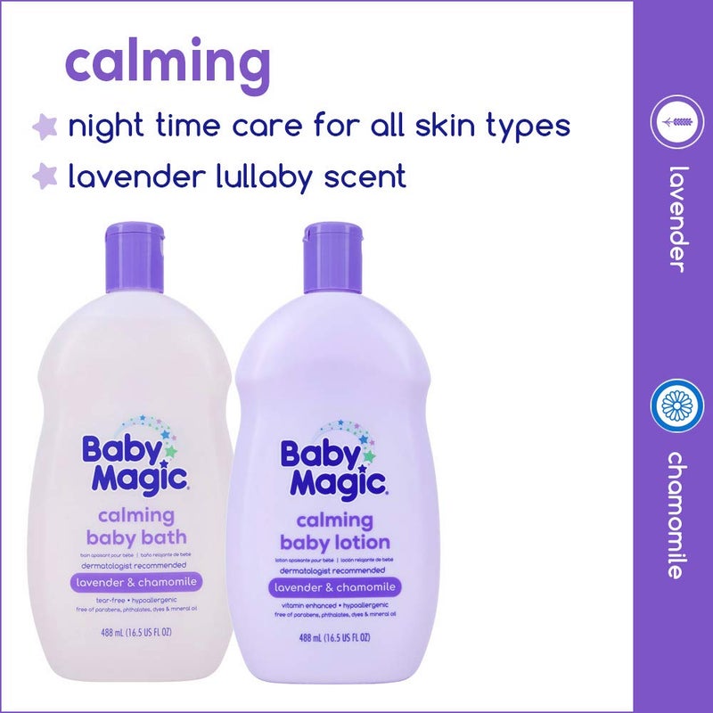 Baby Magic Calming Baby Bath |9oz | Lavender & Chamomile | Tear-Free, Free of Parabens, Phthalates, Sulfates and Dyes - Image 3