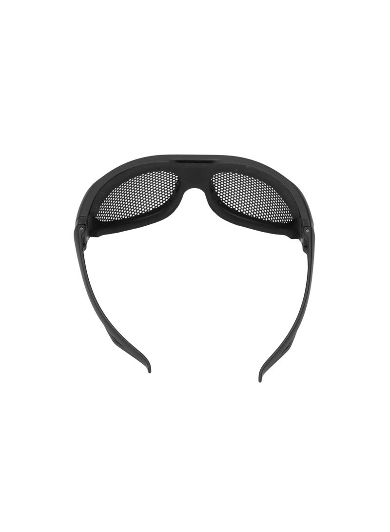 Safety Goggles, Breathable Impact Resistant Iron Mesh Pattern Uv400, Against Wind and Sand, for Outdoor Game, Windproof Glasses Most Face Shapes, Design with Case(1 Pack) - Image 4
