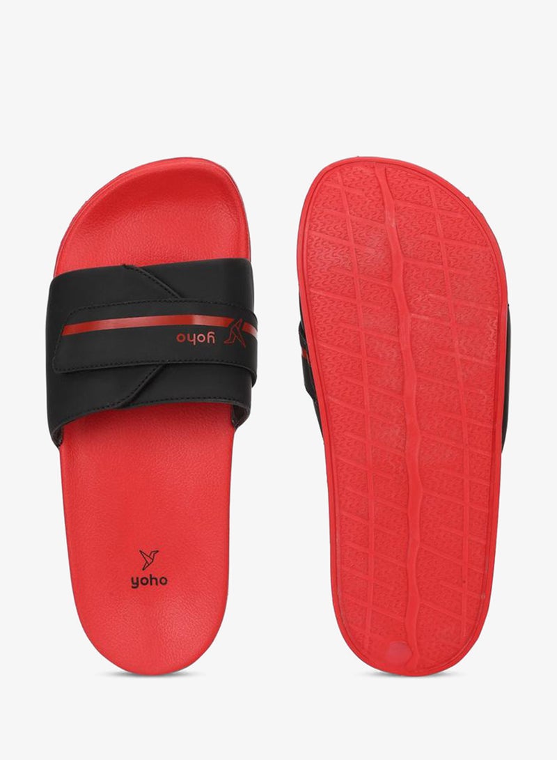 YOHO Men Red Drystep Slides - Image 3