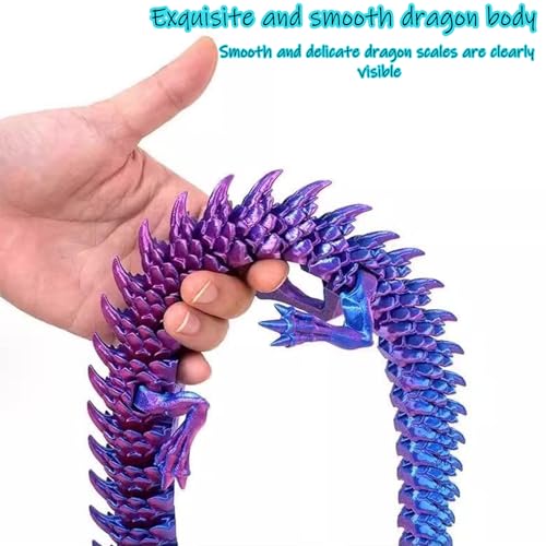 Zytiqt 2 PCS Dragon, 3Detailed Dragon Statue for Desk Decor, Unique 3D Printed Products for Home and Office, Cool Dinosaur Toys for Collectors - Image 5