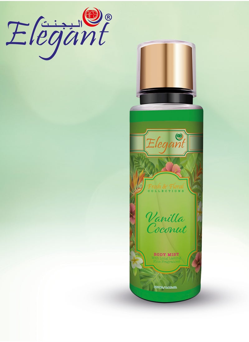 Elegant - Elegant Vanilla Coconut Body Mist Spray 250ml - Image 1