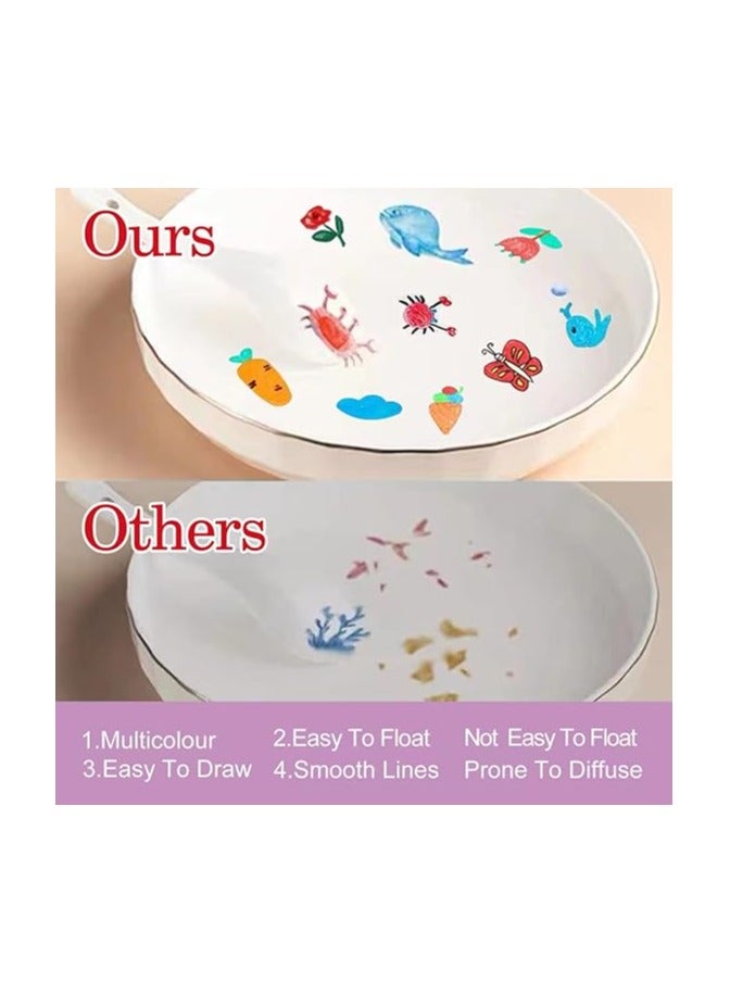 12 قطعة من أقلام الرسم المائي السحرية، قلم حبر عائم سحري، قلم ألوان مائية يمكن أن يطفو في الماء، أقلام تحديد عائمة للرسم السحري، هدايا للأطفال من سن 3 إلى 12 عامًا من الأولاد والبنات والأطفال الصغار - Image 5