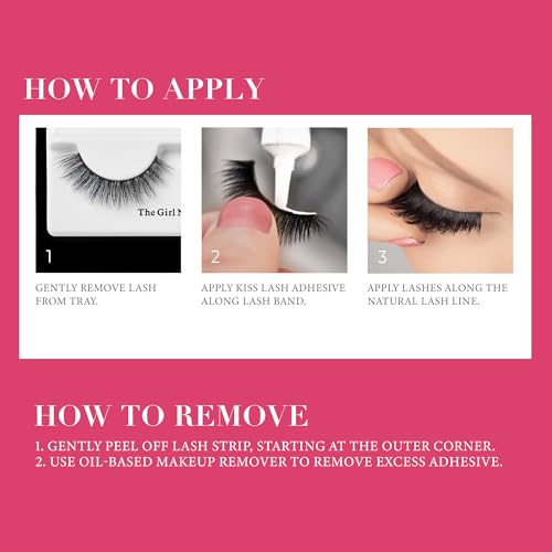 KISS Lash Couture Luxtensions Collection False Eyelashes Multipack, 'Volume Full Set', 14 mm, Super Slim Band, Light & Flexible Wear, Flat Lash & Laser Cut Technology, Includes 4 Pairs of Strip Lashes - Image 2