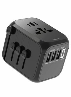 Y&D Universal International Travel Power Adapter with High Speed 2.4A USB, European  - Image 1