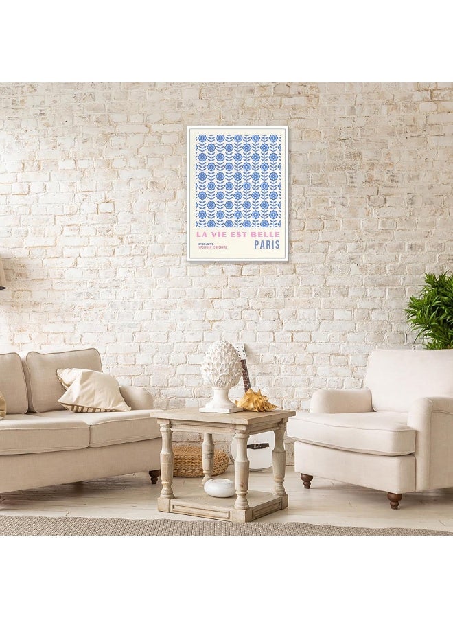 Home Trove TRLZHOA Retro La Vie Est Belle éDition LimitéE Exposition Temporaire Posters 60s Flower Paris Natural Theme Art Bouquet Flowers Plant Prints For Home Bedroom Dorm Office Wall Decor 12x16in Unframed  - Image 5