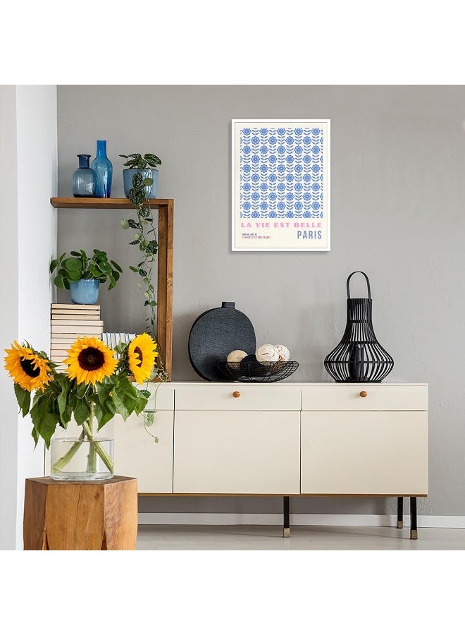 Home Trove TRLZHOA Retro La Vie Est Belle éDition LimitéE Exposition Temporaire Posters 60s Flower Paris Natural Theme Art Bouquet Flowers Plant Prints For Home Bedroom Dorm Office Wall Decor 12x16in Unframed  - Image 3