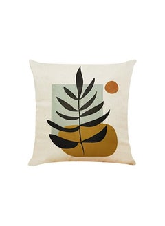 Excefore Pillow Cases, 4 Pcs Decorative Navy Blue Orange Cushion Covers 18x18 inch Linen Square Throw  - Image 5
