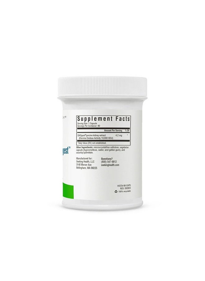 Seeking Health Seeking Health Histamine Digest - Formerly Histamine Block, DAO Enzyme Supplement for Histamine Food Intolerance, Supports Digestive Health, Upset Stomach, Vegetarian (90 capsules)*  - Image 4